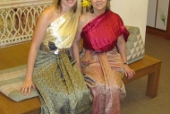 Mom and I in Traditional Thai Dress