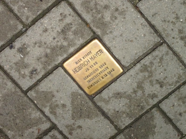 Jewish Memorial (stumbling stone) - Guided Walking Tour - Hamburg