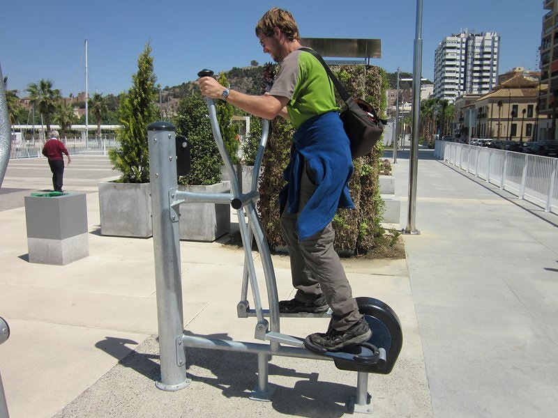 Public Exercise Equipment in Malaga