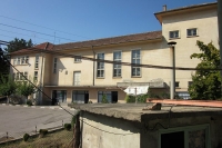 Town Hall and Church and Store