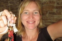 Ashley with the keys