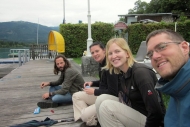 Us at the dive center - Lake Wolfgang -  near Salzburg