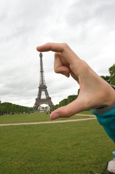 Pinching the Eiffel Tower