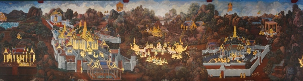 Panorama of Painting in Grand Palace