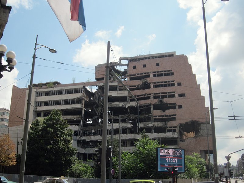 Bomb Damaged Building - Belgrade
