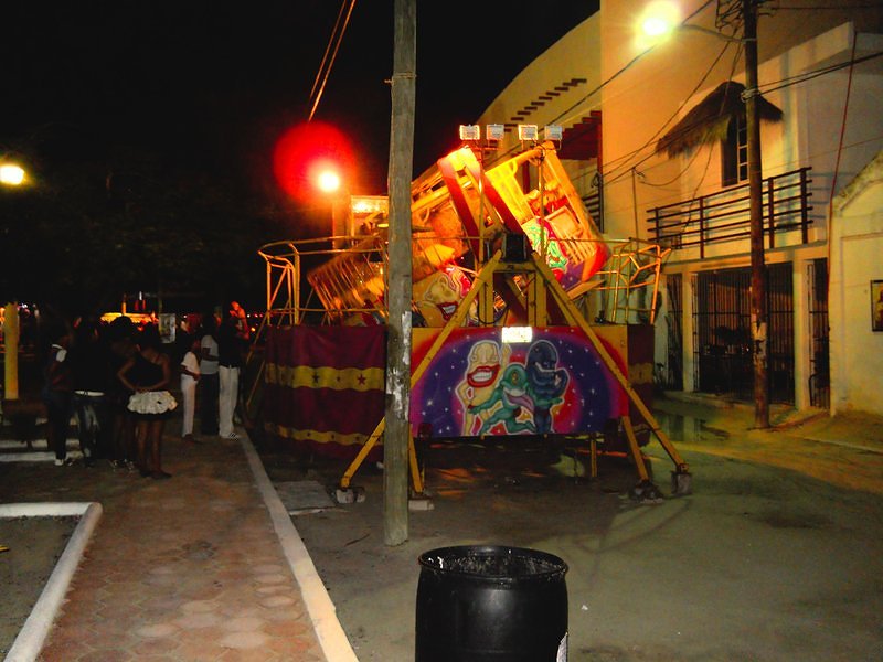 Carnival Ride in Downtown Holbox