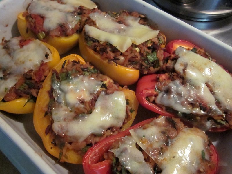 Baked stuff peppers