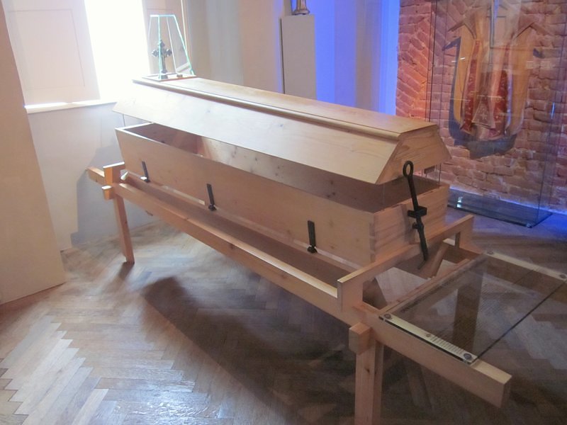 Reusable Coffin at Melk Abbey