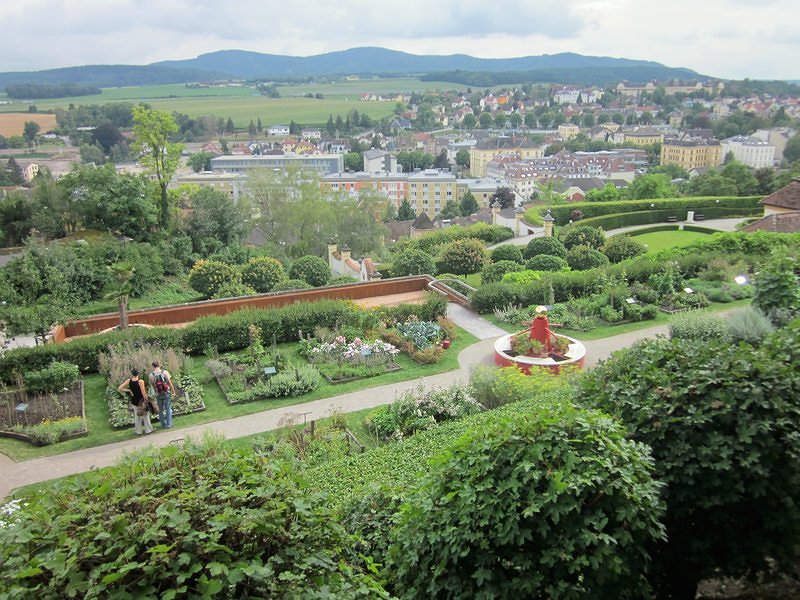 View from Melk Abbey Gardens