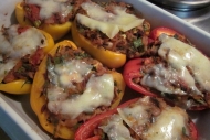 Baked stuff peppers