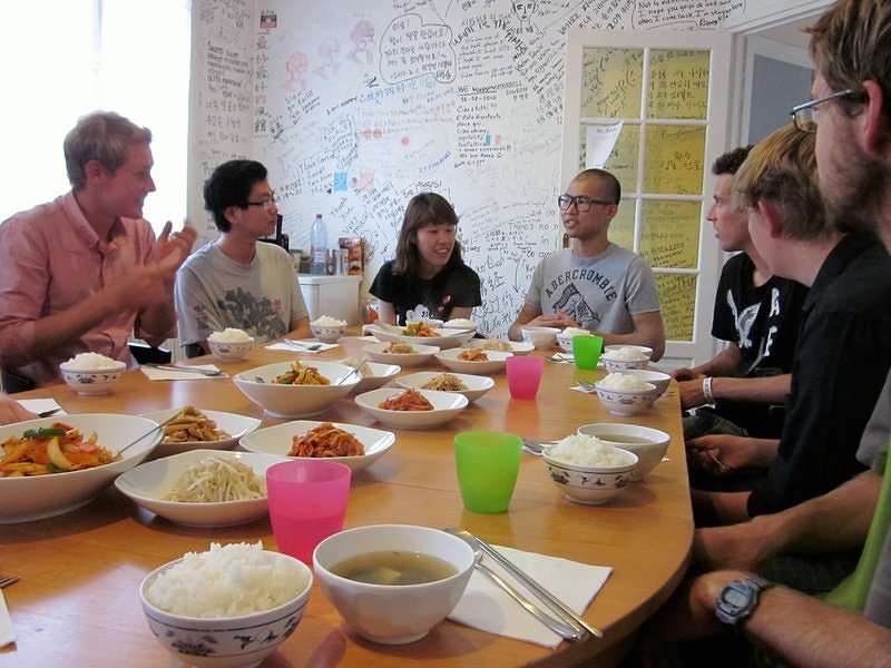 Korean Supper - Our Hostel