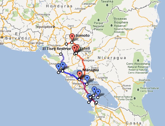Nicarauga Route
