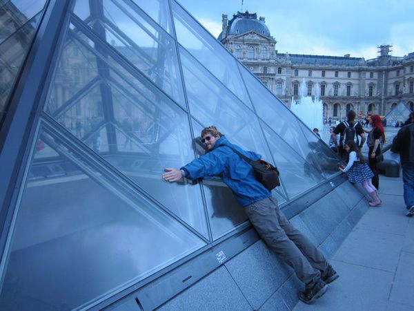 Showing some pyramid love at the Louvre